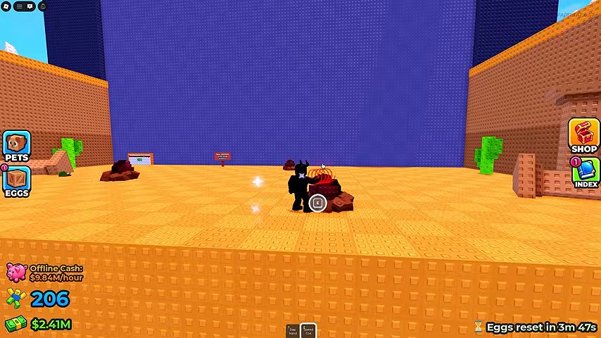 Desert nest egg with interact prompt on the mid ladder