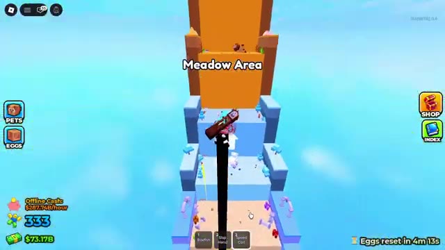 Jump for Animals Meadow Area world nameplate