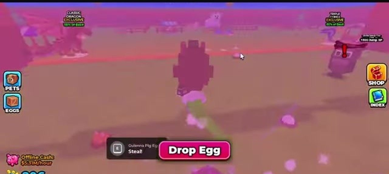 Drop Egg control visible while carrying near Your Base